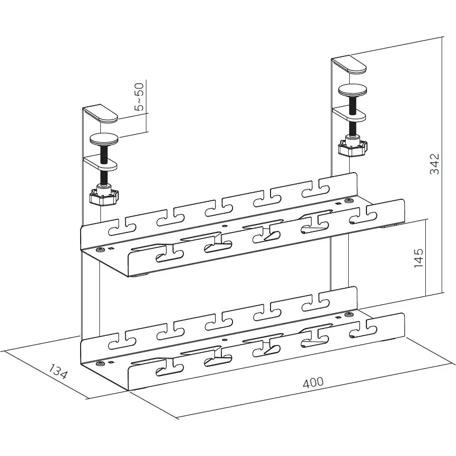Органайзер для кабелю OfficePro CT510B Black - мініатюра 3