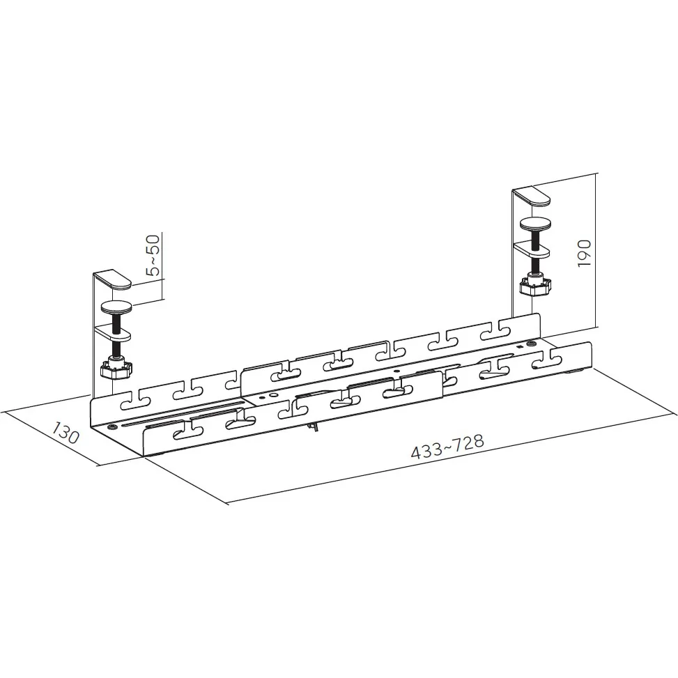 Органайзер для кабелю OfficePro CT450B Black - мініатюра 4