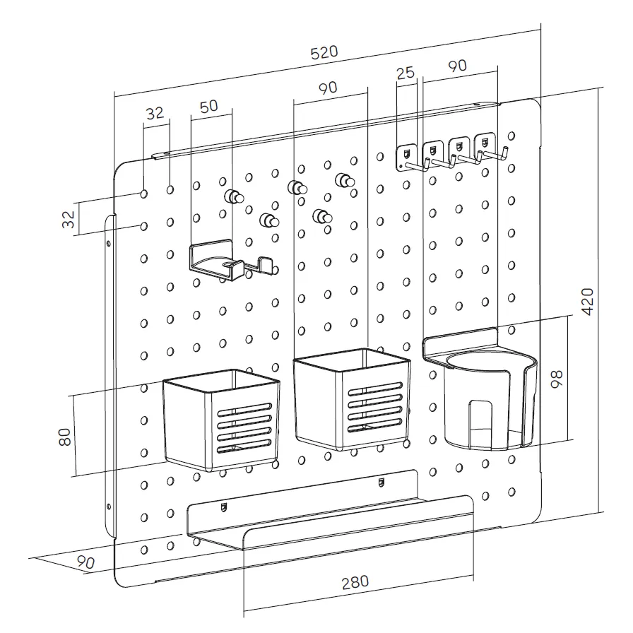 Органайзер OfficePro WO910W White - мініатюра 5