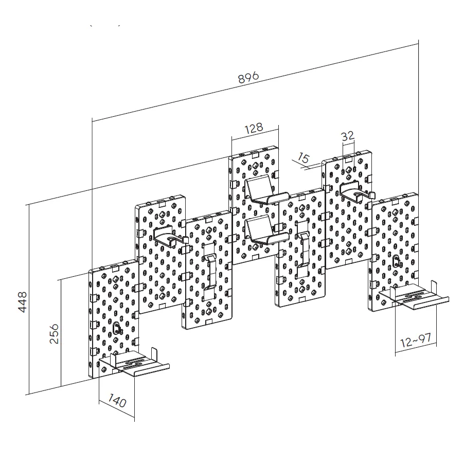 Органайзер OfficePro WO1080B Black/Red - мініатюра 3
