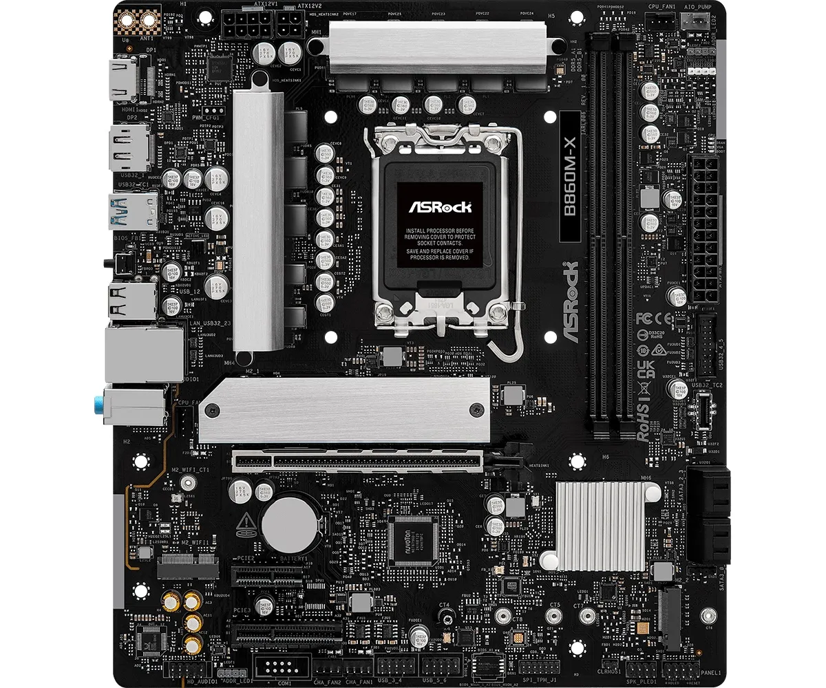 Материнська плата ASRock B860M-X Socket 1851 - мініатюра 2