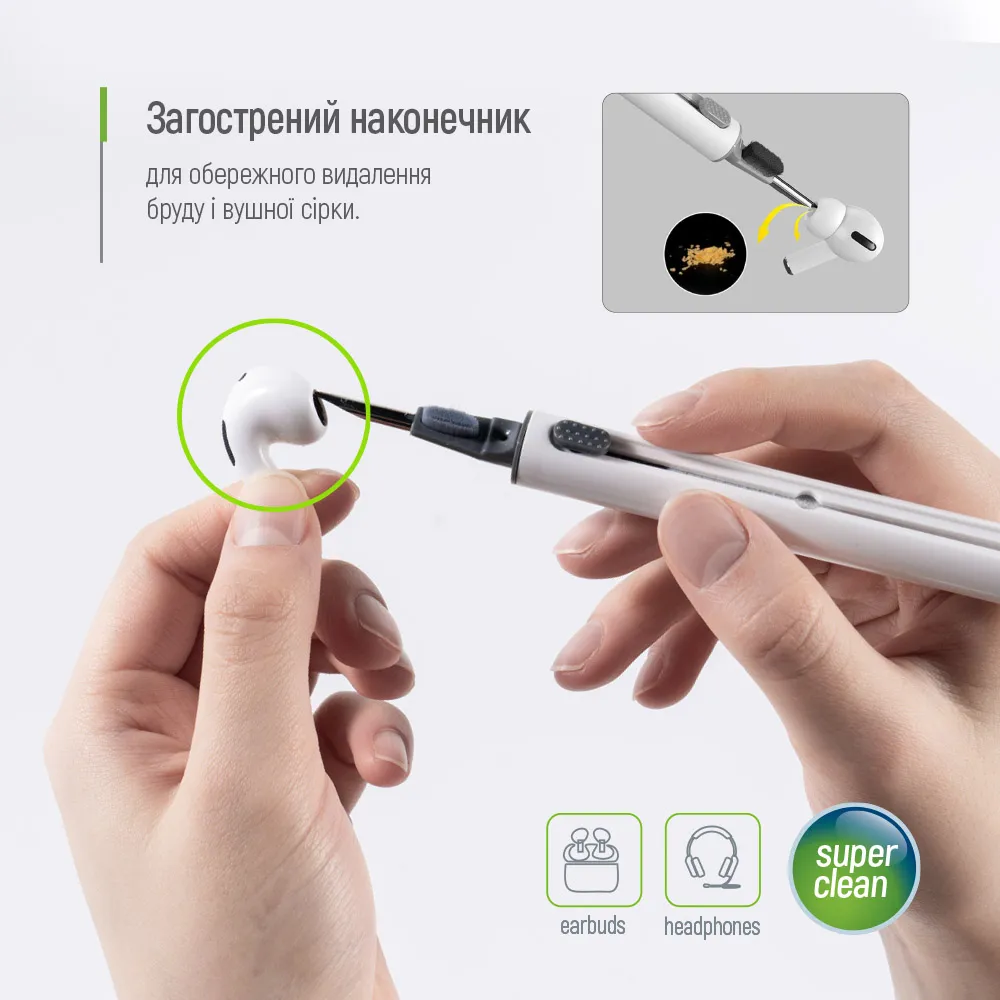 Набір для чищення ColorWay 3 в 1 для очищення навушників (CW-1131) - мініатюра 8