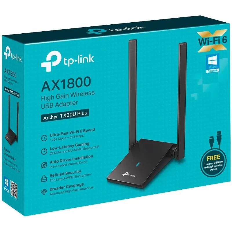 Бездротовий адаптер TP-Link Archer TX20U Plus - мініатюра 6