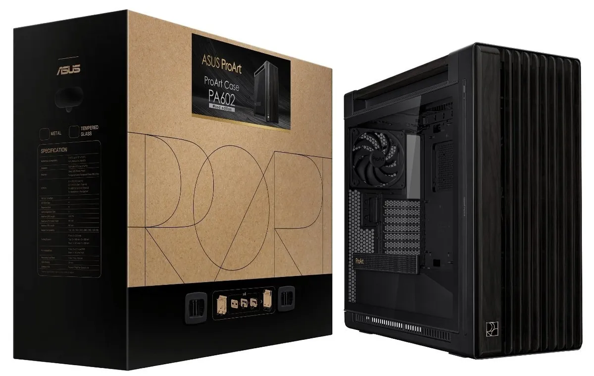 Корпус Asus ProArt PA602 Wood Edition Tempered Glass без БЖ (90DC00J0-B09010) - мініатюра 10