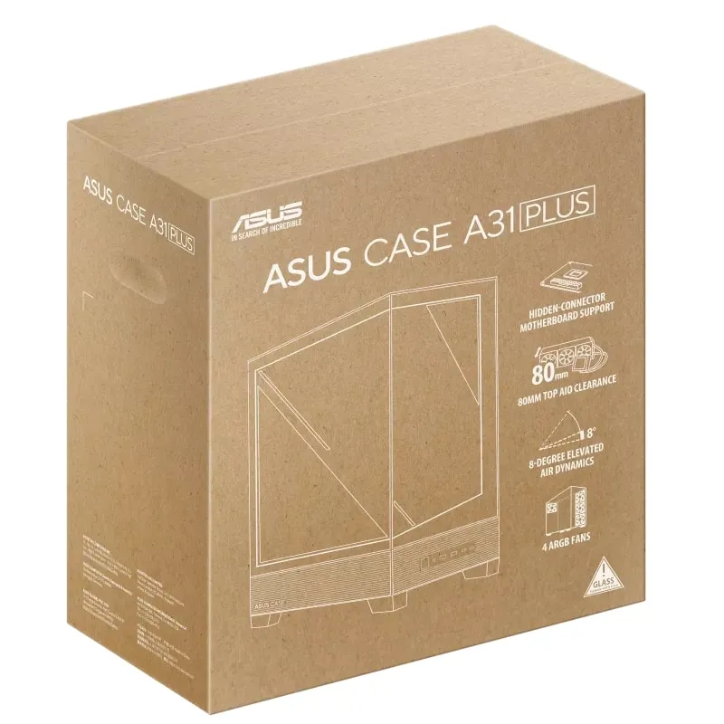 Корпус Asus A31 Plus White Tempered Glass без БЖ (90DC00R3-B19000) - мініатюра 17