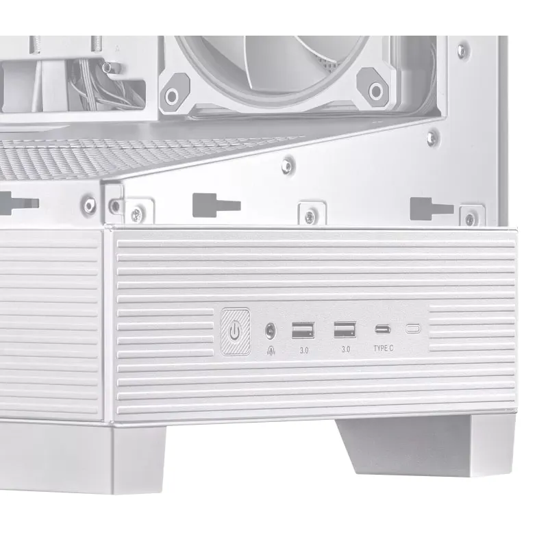 Корпус Asus A31 Plus White Tempered Glass без БЖ (90DC00R3-B19000) - мініатюра 9