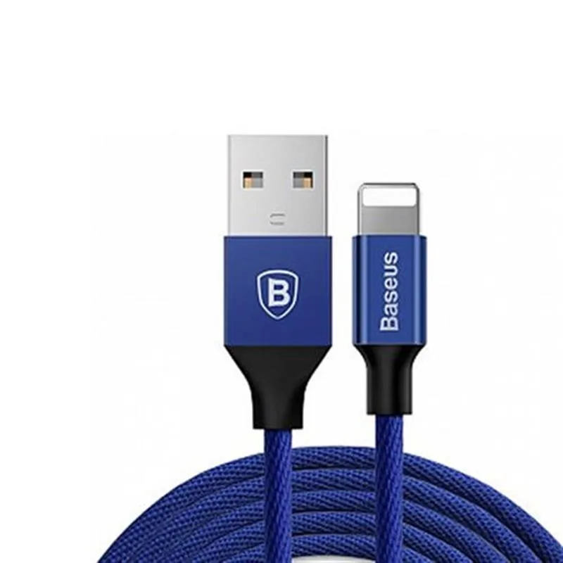 Кабель Baseus Yiven USB - Lightning (M/M), 1.8 м Navy Blue (CALYW-A13) - зображення 1