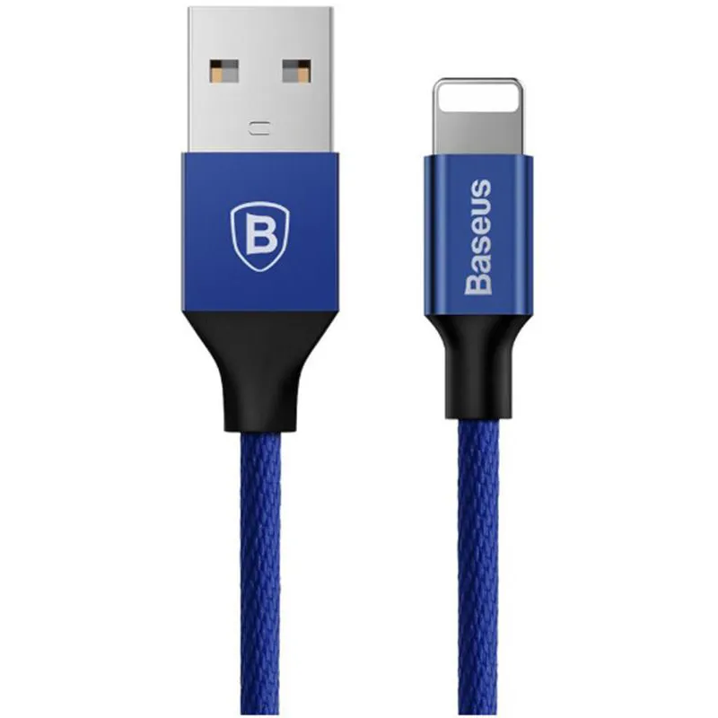 Кабель Baseus Yiven USB - Lightning (M/M), 1.8 м Navy Blue (CALYW-A13) - мініатюра 2