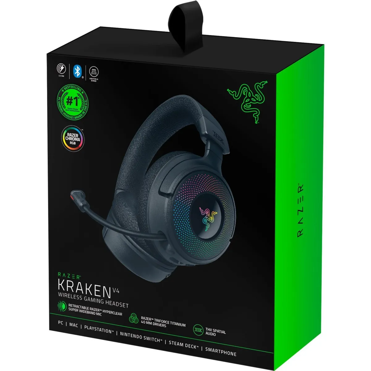Гарнітура Razer Kraken V4 Black (RZ04-05170100-R3M1) - мініатюра 8