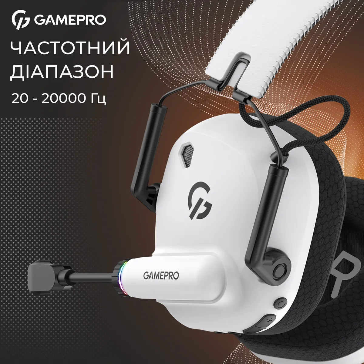 Бездротова ігрова гарнітура Gamepro Genesis Mercury Pro (HSW120W) 3-Mode - мініатюра 12