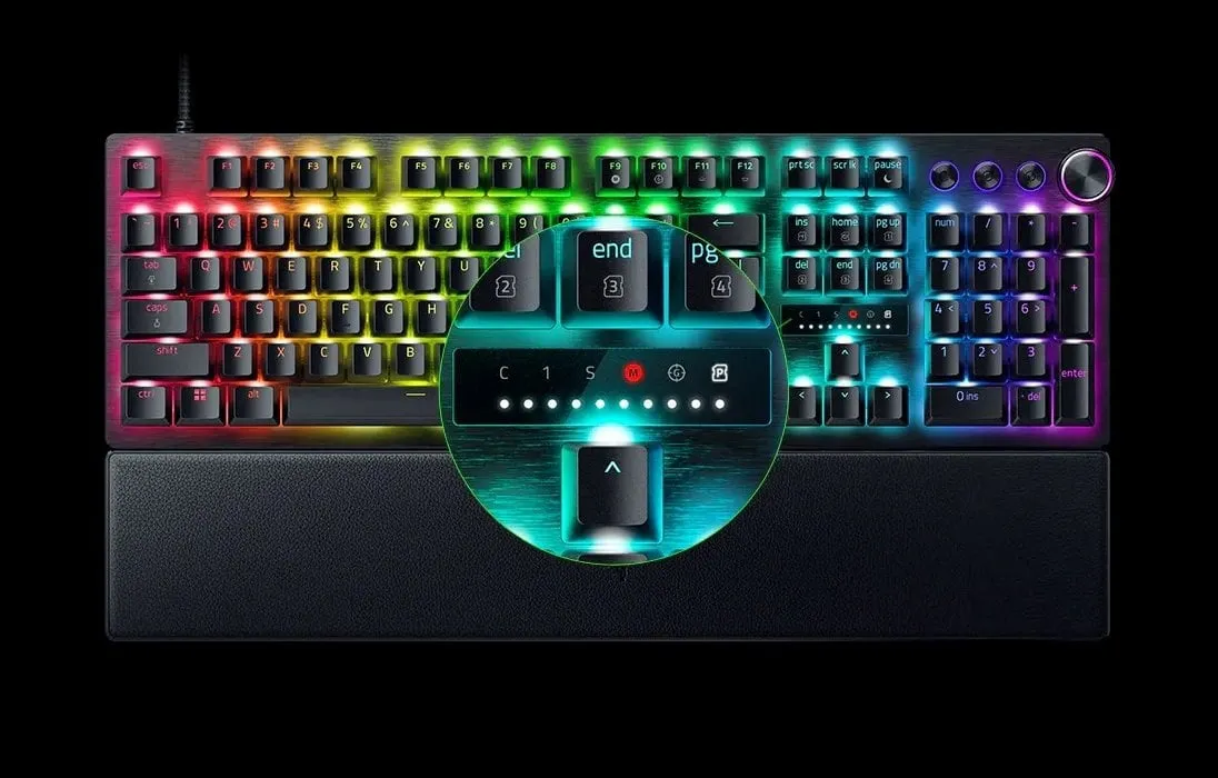 Клавіатура Razer Huntsman V3 PRO (RZ03-04970100-R3M1) - мініатюра 6