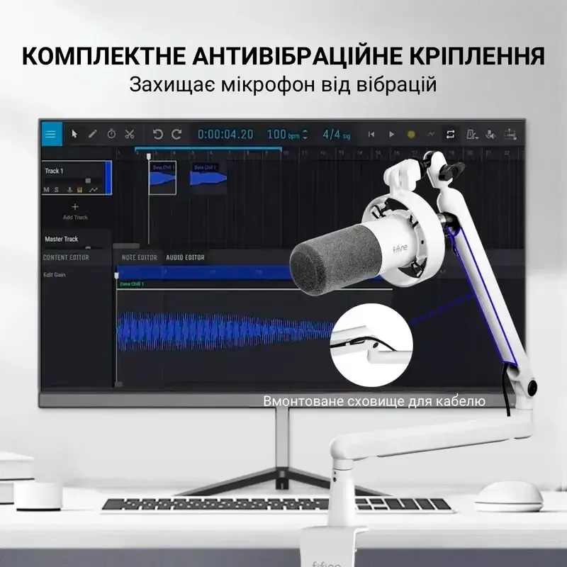 Мікрофон Fifine T688W White - мініатюра 7