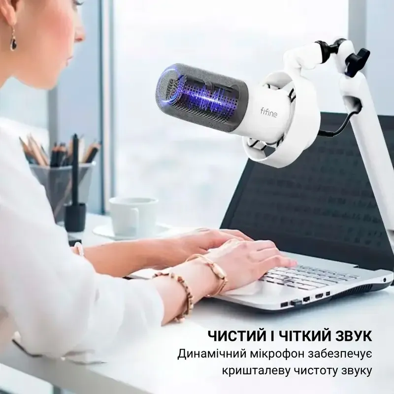 Мікрофон Fifine T688W White - мініатюра 8