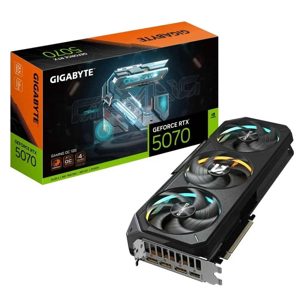 Відеокарта GF RTX 5070 12GB GDDR7 Gaming OC Gigabyte (GV-N5070GAMING OC-12GD) - зображення 1