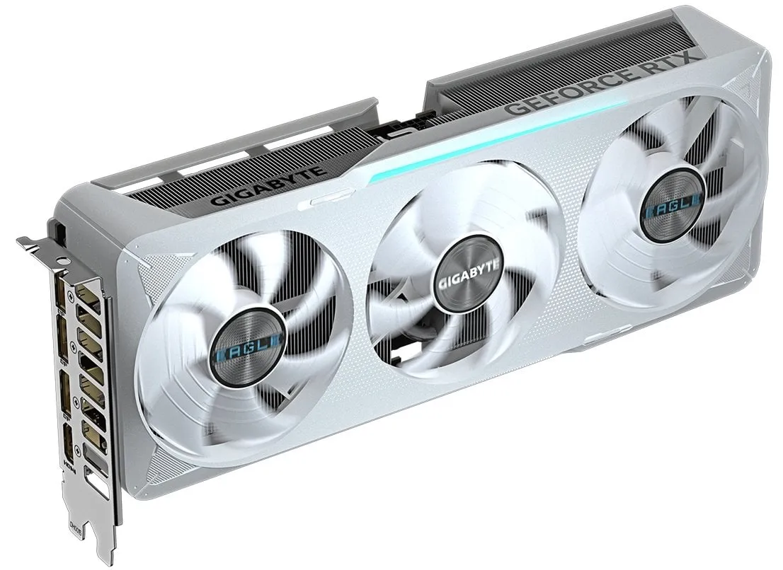 Відеокарта GF RTX 5070 12GB GDDR7 Eagle OC Ice Gigabyte (GV-N5070EAGLEOC ICE-12GD) - мініатюра 3