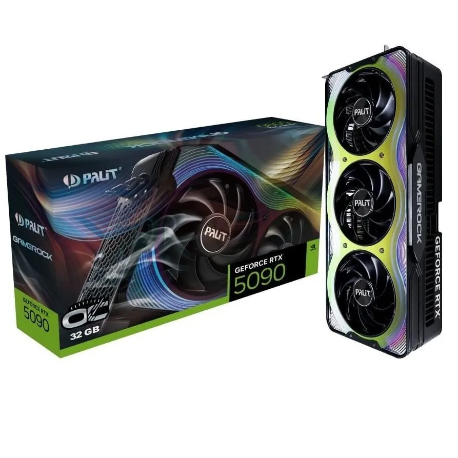 Відеокарта GF RTX 5090 32GB GDDR7 GameRock OC Palit (NE75090S19R5-GB2020G) - зображення 1