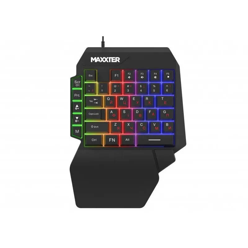 Клавiатура Maxxter KBG-OH-01B-UA Black - зображення 1