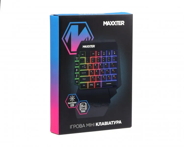 Клавiатура Maxxter KBG-OH-01B-UA Black - мініатюра 5