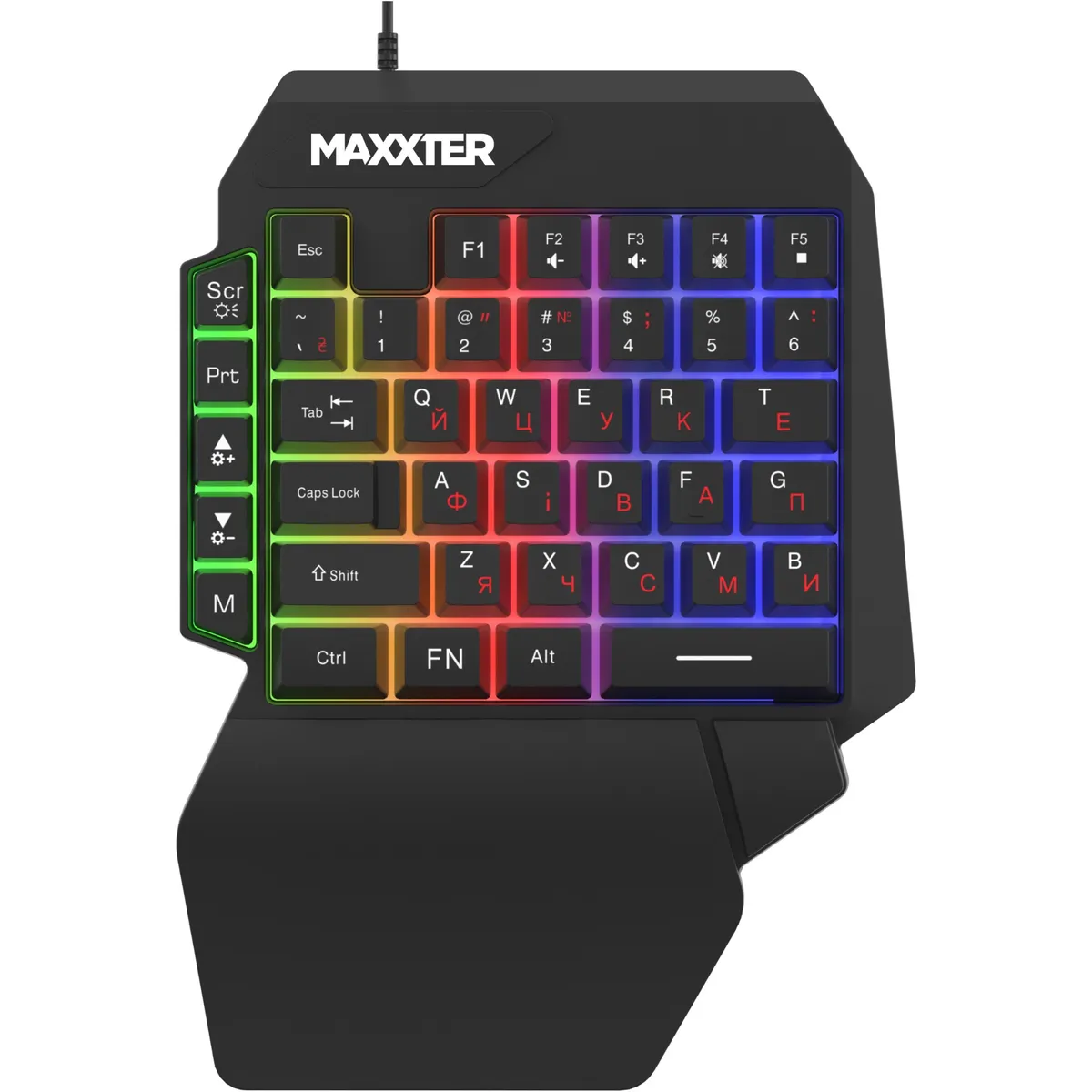 Клавiатура Maxxter KBG-OH-01B-UA Black - мініатюра 6
