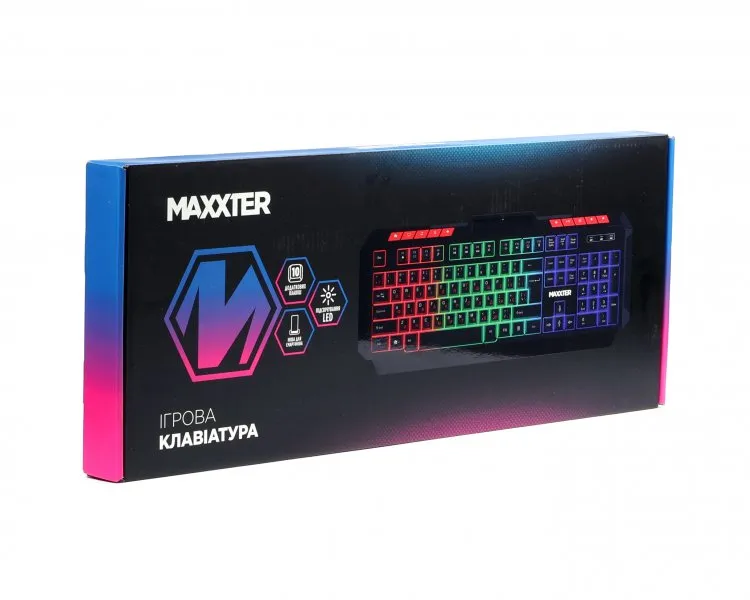 Клавiатура Maxxter KBG-UML-02B-UA Black - мініатюра 6