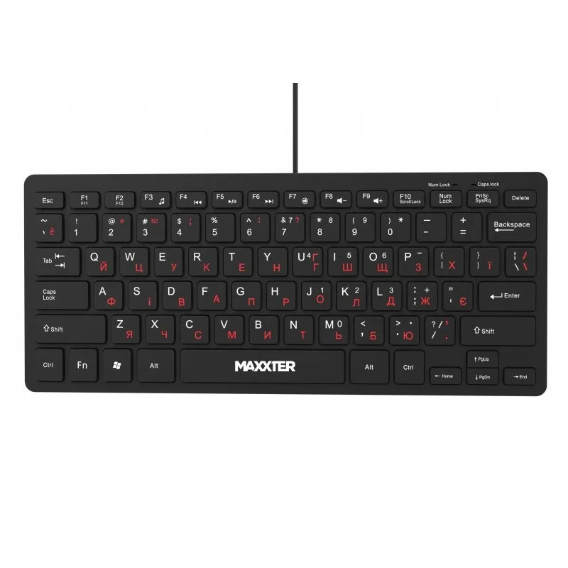 Клавiатура Maxxter KBM-C01B-UA Black