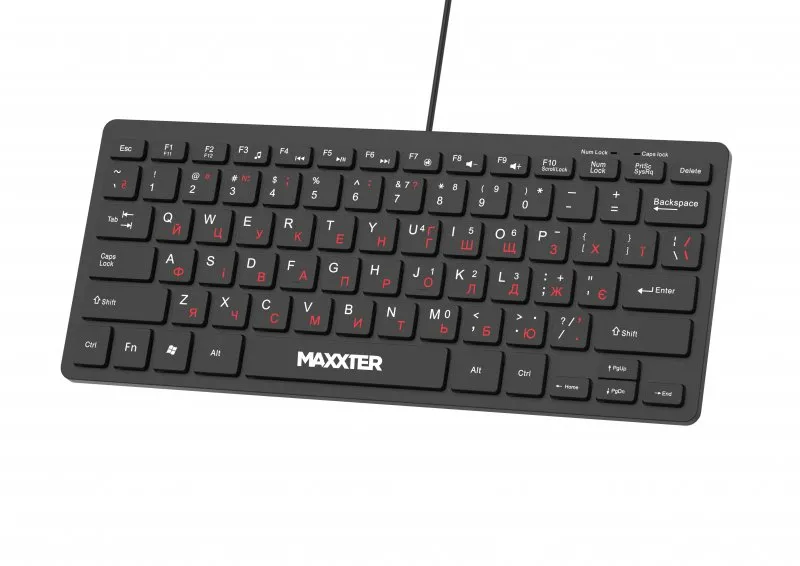 Клавiатура Maxxter KBM-C01B-UA Black - мініатюра 2