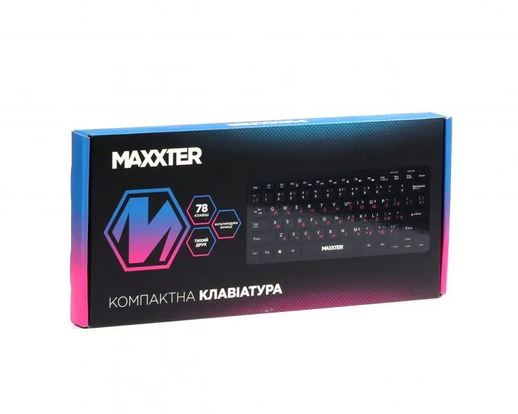 Клавiатура Maxxter KBM-C01B-UA Black - мініатюра 5