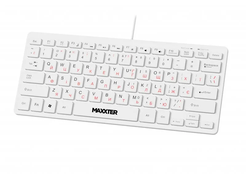 Клавiатура Maxxter KBM-C01W-UA White - мініатюра 2