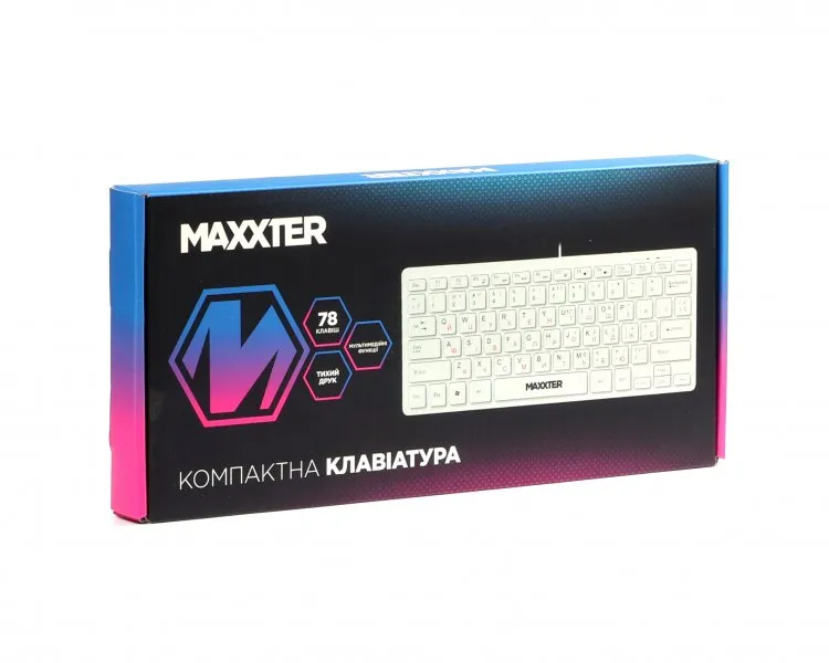 Клавiатура Maxxter KBM-C01W-UA White - мініатюра 5