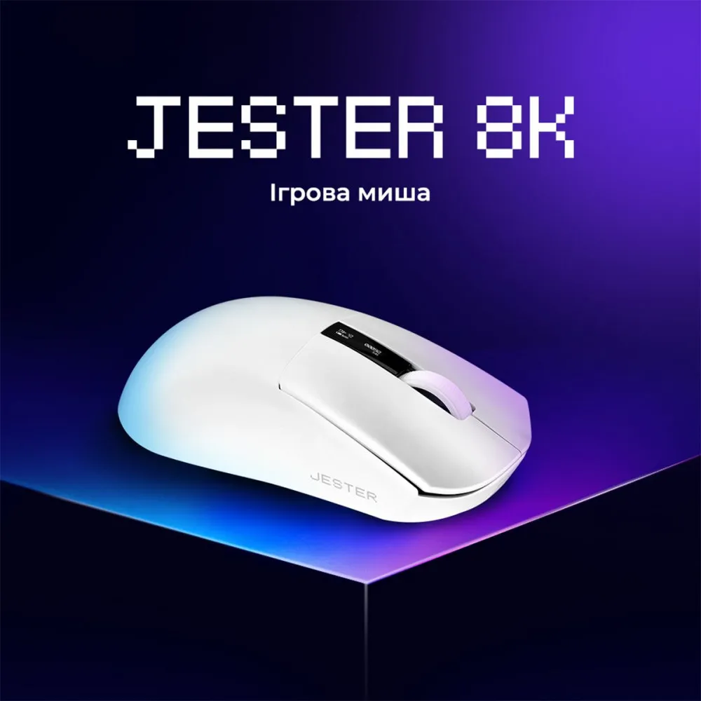 Бездротова ігрова миша Proove Gaming Jester 8K (white) - мініатюра 3