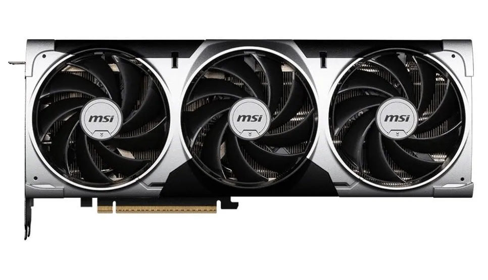 Відеокарта GF RTX 5080 16GB GDDR7 Ventus 3X OC MSI (GeForce RTX 5080 16G VENTUS 3X OC) - мініатюра 2