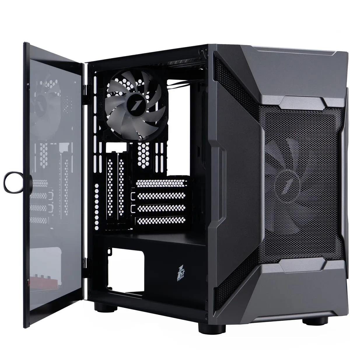 Корпус 1stPlayer D3-A-BK-1F7-14-1F7 Black без БЖ - мініатюра 8
