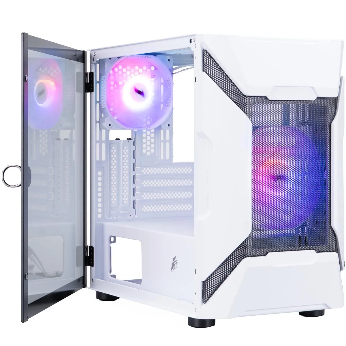 Корпус 1stPlayer D3-A-WH-1F7-14-W-1F7-W White без БЖ - зображення 1