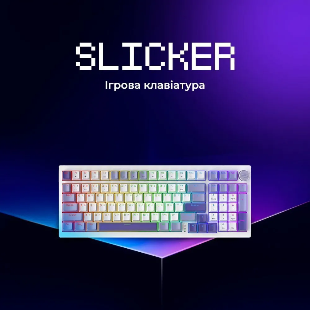 Бездротова клавіатура Proove Gaming Slicker (Ukraine Layout) (black) - мініатюра 8