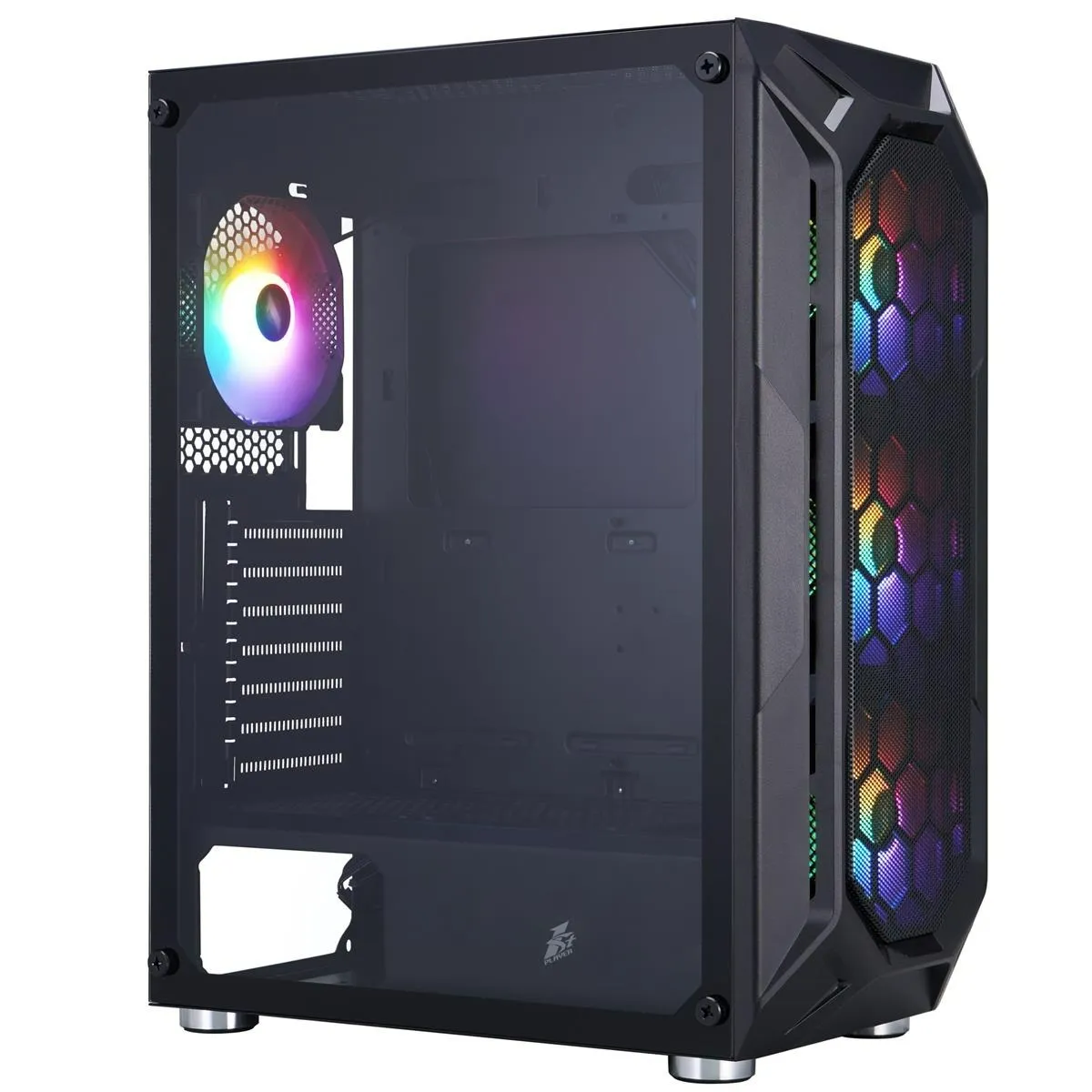 Корпус 1stPlayer X6-BK-4F1 Black без БЖ - мініатюра 11