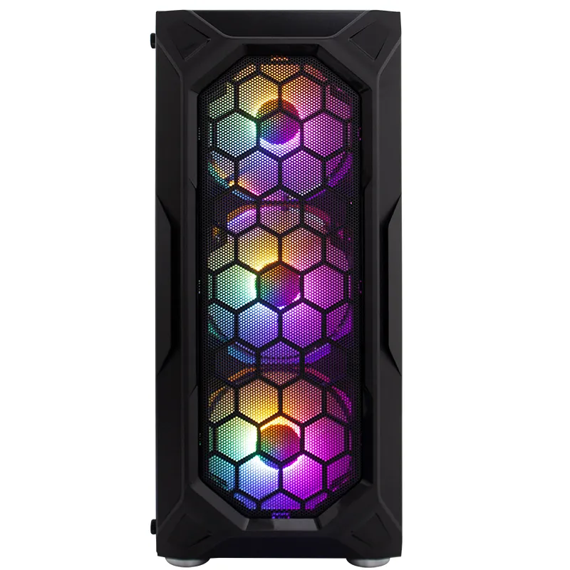 Корпус 1stPlayer X6-BK-4F1 Black без БЖ - мініатюра 3