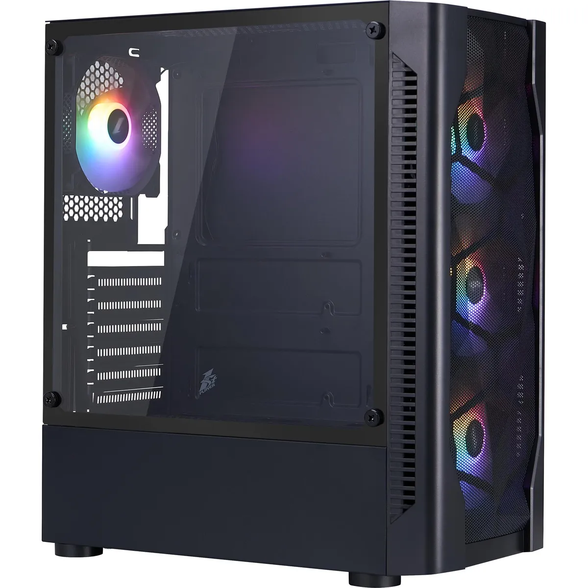 Корпус 1stPlayer D4-BK-4F1 Black без БЖ - мініатюра 19
