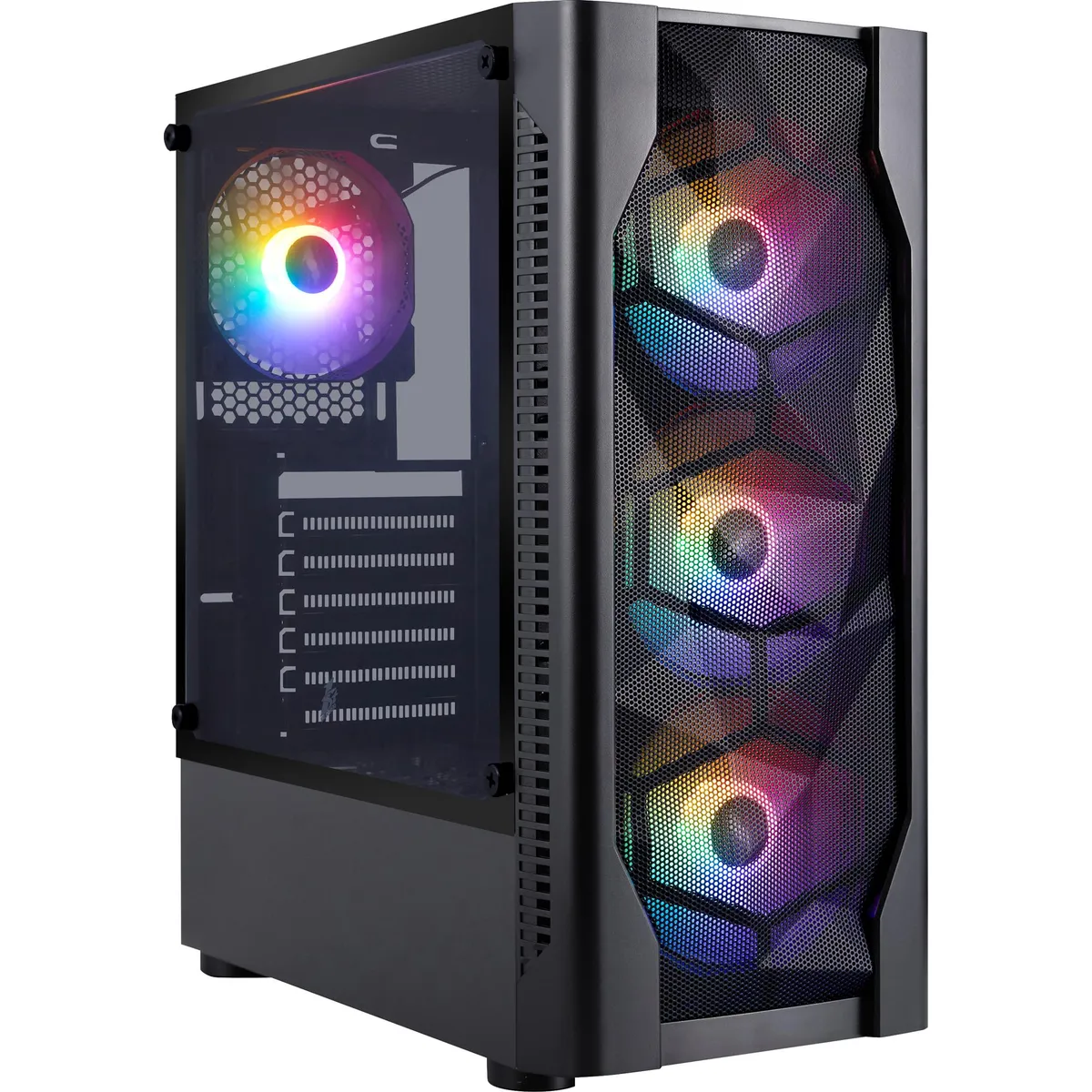 Корпус 1stPlayer D4-BK-4F1 Black без БЖ - мініатюра 20