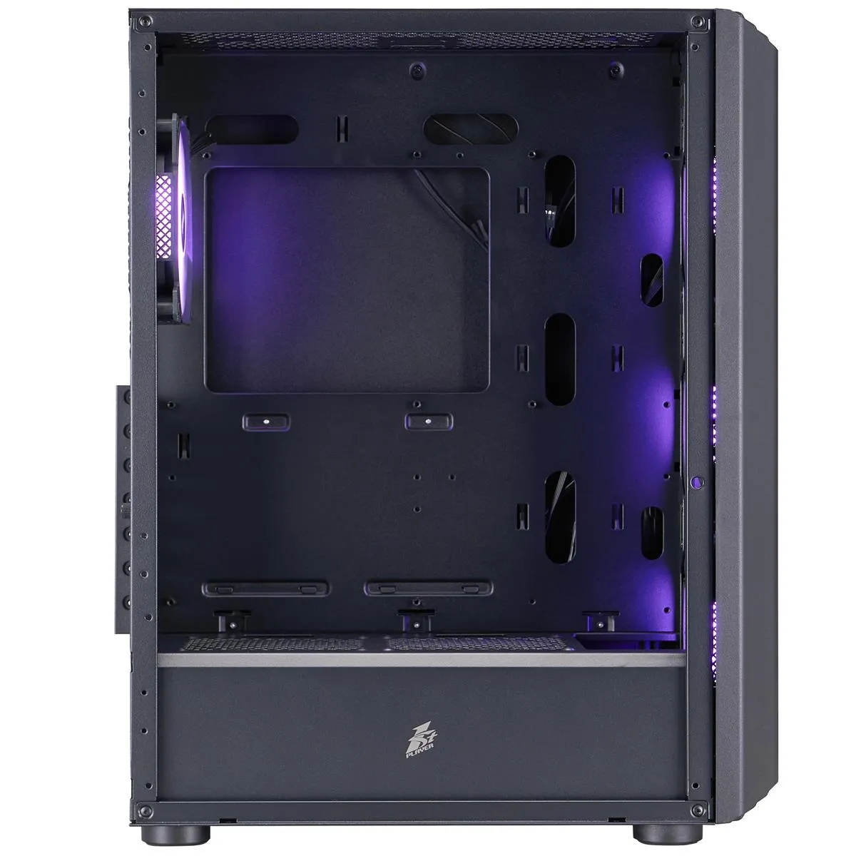 Корпус 1stPlayer H6-BK-4F7 Black без БЖ - мініатюра 7