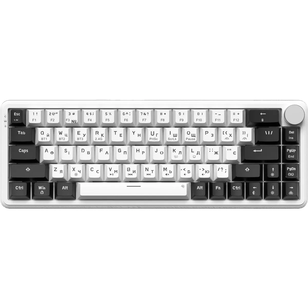 Бездротова механічна клавіатура GamePro Asgard Valhalla  (MK210W Pro) 65% QLAB orange switches - зображення 1