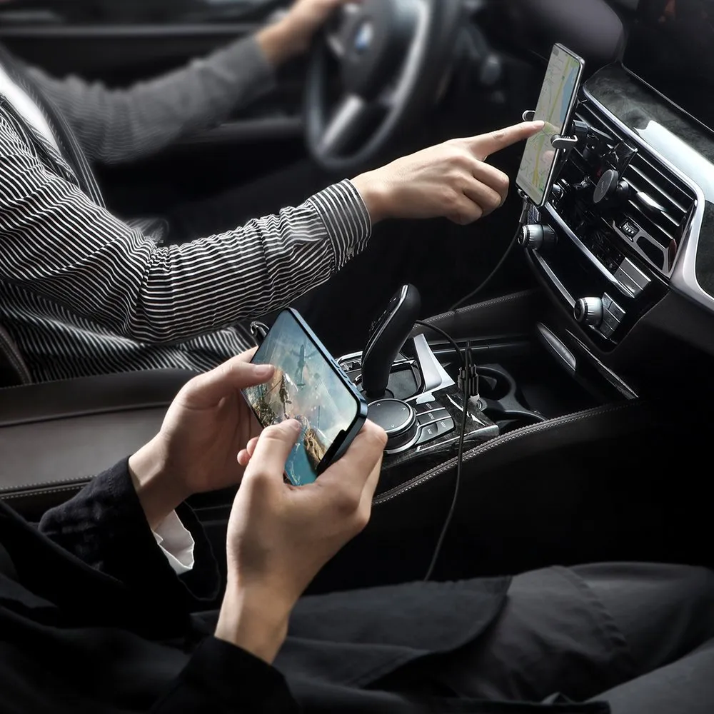 Автомобільний зарядний пристрій Baseus Grain Pro 4.8A 2USB White (CCALLP-02) - мініатюра 4