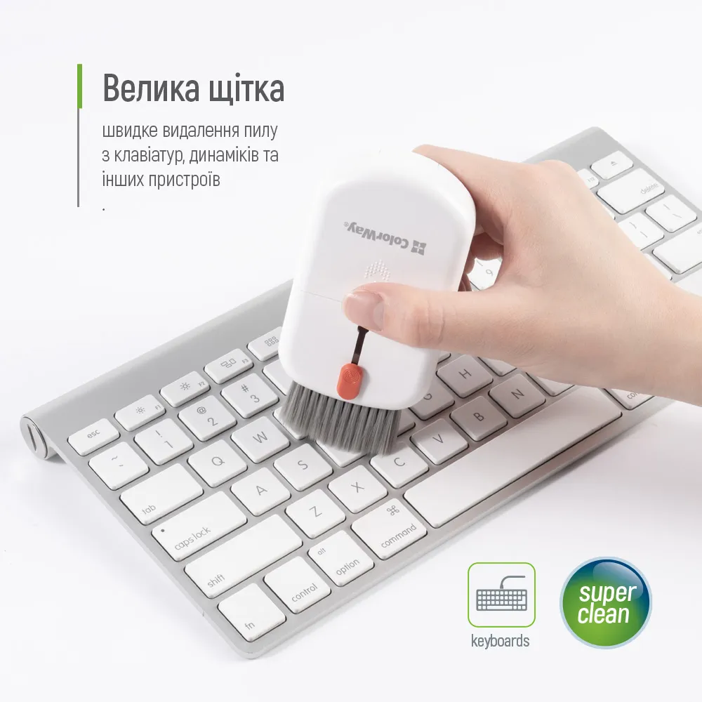 Набір для чищення ColorWay 10 в 1 для очищення навушників/клавіатури (CW-1111) - мініатюра 10