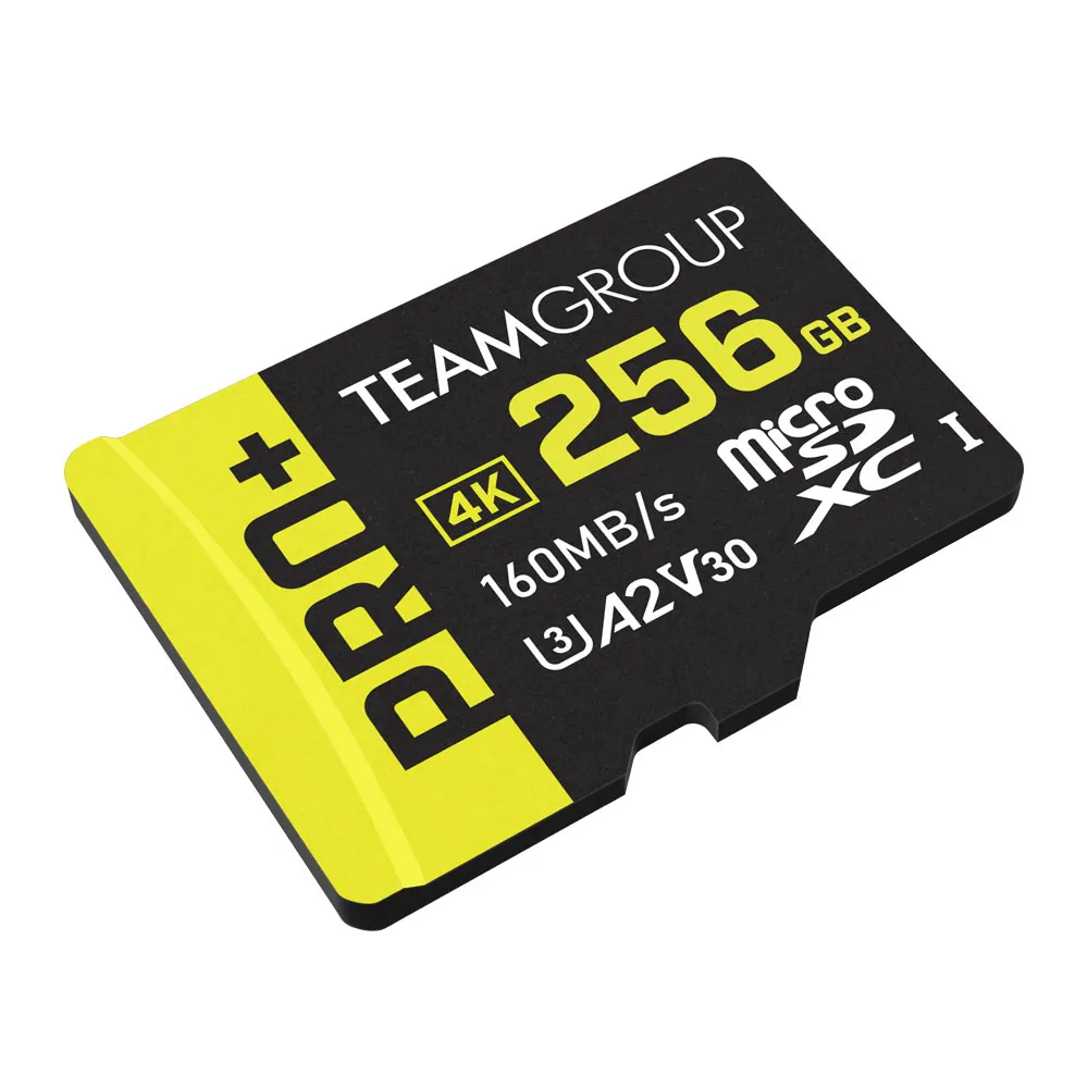 Карта пам`ятi MicroSDXC 256GB UHS-I/U3 Class 10 Team Pro+ R160/W110MB/s + SD-адаптер (TPPMSDX256GIA2V3003) - мініатюра 2