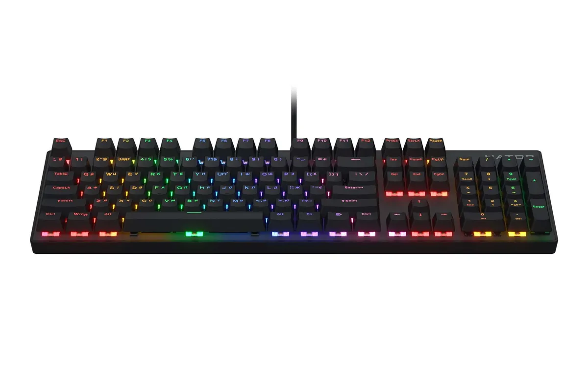 Клавіатура Hator Icefall Mecha Rainbow Black (HTK104UA) - зображення 1
