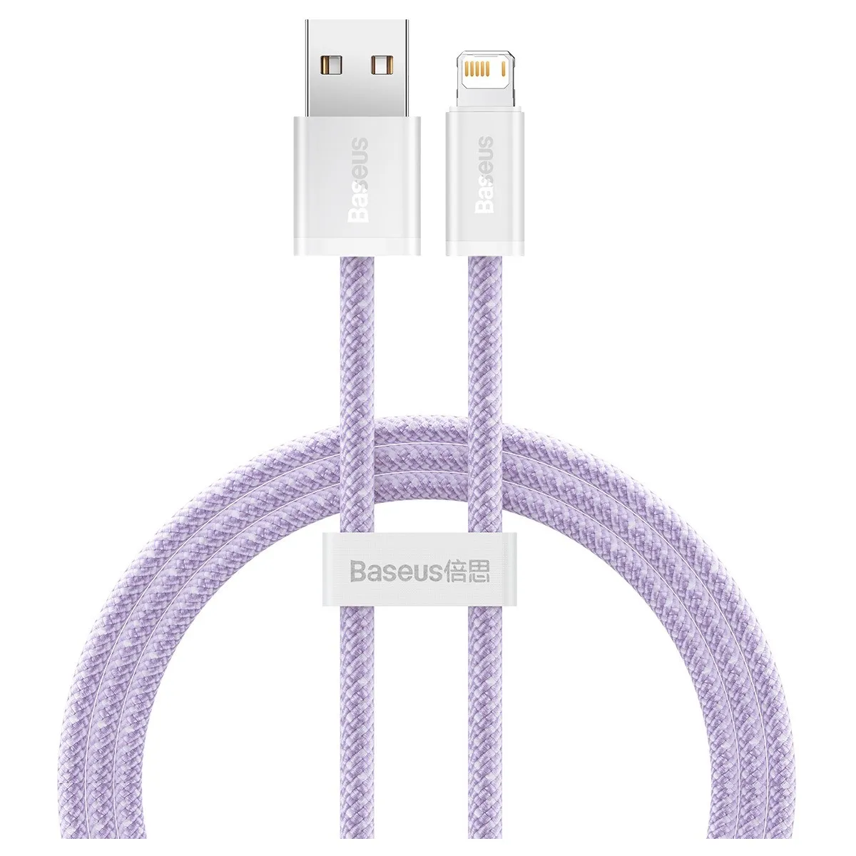 Кабель Baseus Dynamic USB - Lightning (M/M), 2.4A, 1 м Purple (CALD000405) - зображення 1
