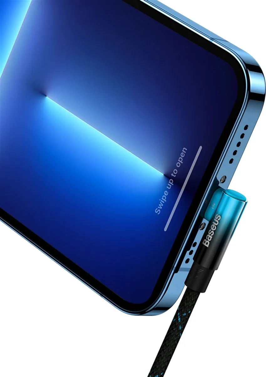 Кабель Baseus MVP 2 USB Type-C - Lightning (M/M), 20W, 1 м Black/Blue (CAVP000221) - мініатюра 5