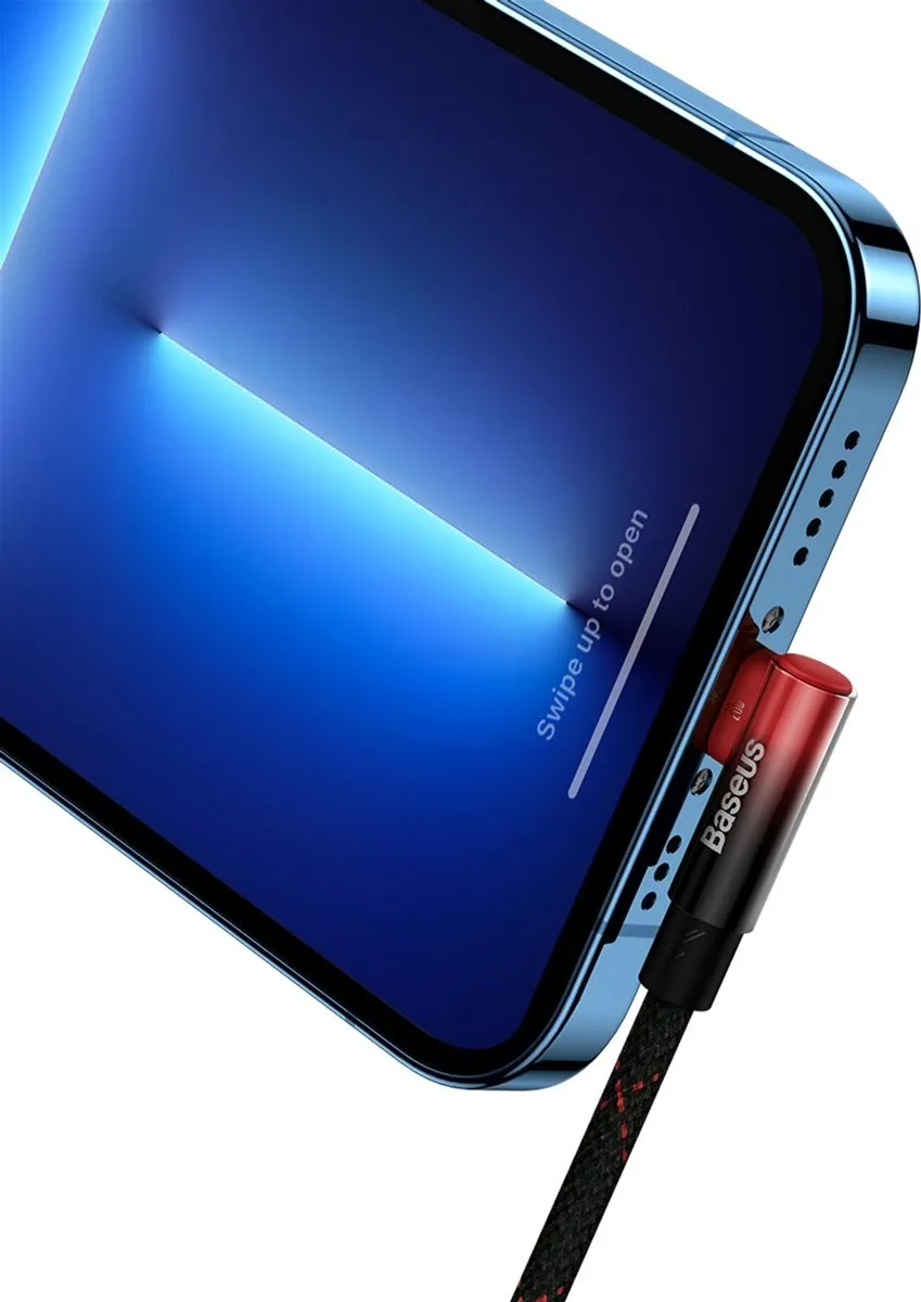 Кабель Baseus MVP 2 USB Type-C - Lightning (M/M), 20W, 2 м Black/Red (CAVP000320) - мініатюра 5