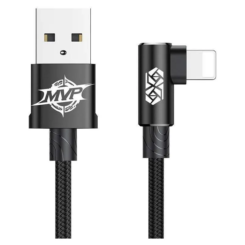 Кабель Baseus MVP USB - Lightning (M/M), 1.5A, 2 м Black (CALMVP-A01) - зображення 1