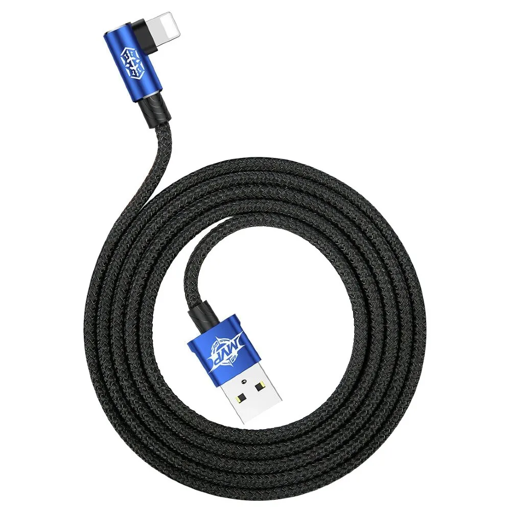 Кабель Baseus MVP USB - Lightning, 2.0A, 1м Blue (CALMVP-03) - мініатюра 3