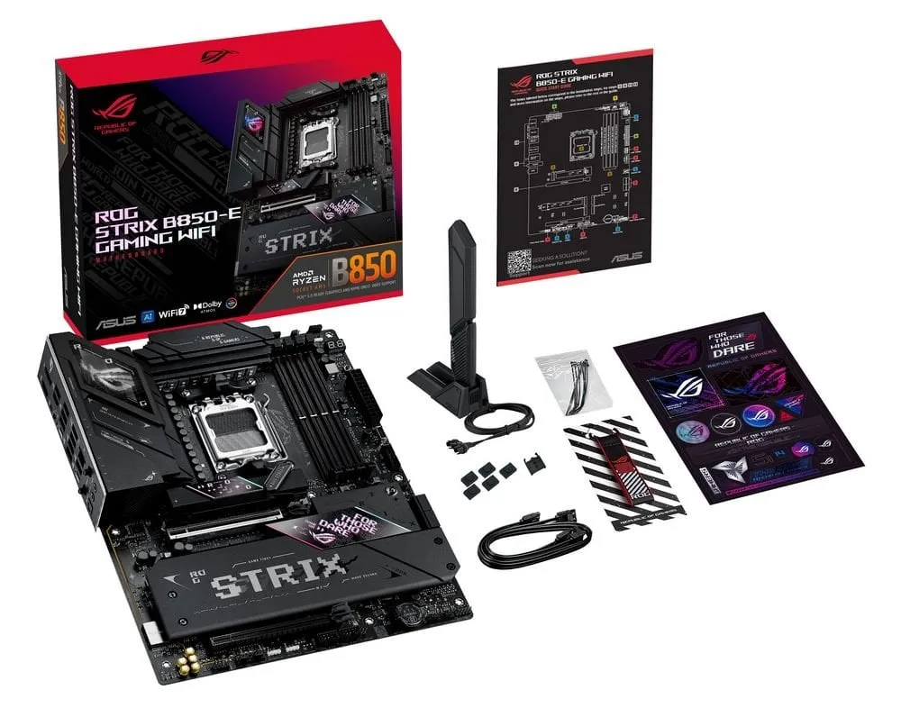 Материнська плата Asus ROG Strix B850-E Gaming WiFi Socket AM5 - мініатюра 10